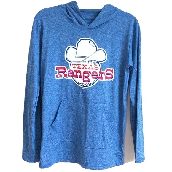 🆕 Texas Rangers MLB long sleeve hooded shi… - Picture 1 of 9